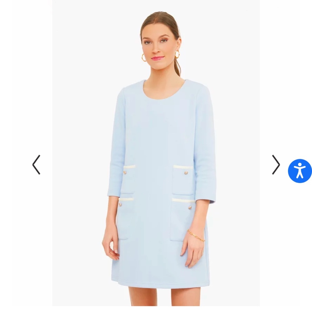Tuckernuck Light Blue Francoise Mod Mini Dress. XL. Worn once!